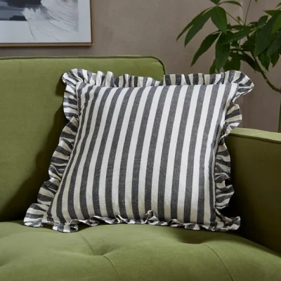 Dunelm Linford Stripe Cotton Square Cushion Cover