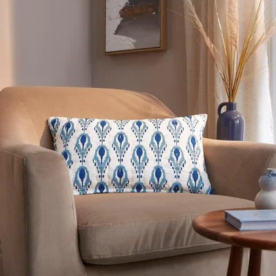 Dunelm Kantha Block Print Rectangle Cushion Cover