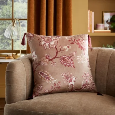 Dunelm Jacobean Printed Square Cushion Cover