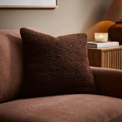 Dunelm Boucle Square Cushion Cover
