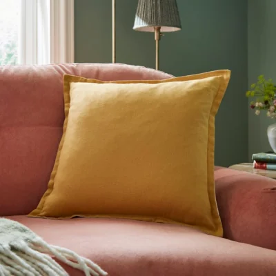 Dunelm Contrast Oxford Edge Cotton Square Cushion Cover
