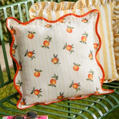 Dunelm Fruits Oranges Outdoor Square Cushion