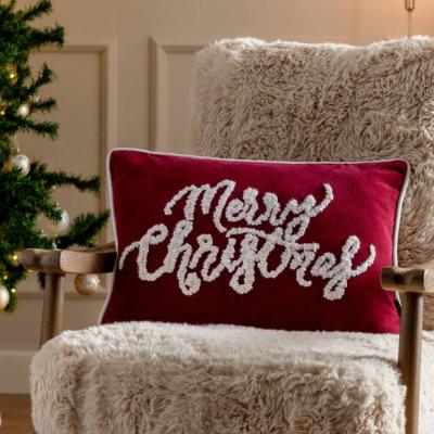Dunelm Paoletti Winter Merry Christmas Cushion Cover