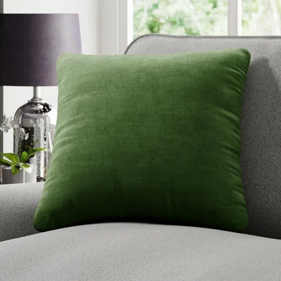 Dunelm Luxury Velvet Made to Order Cushion Cover Lux Velvet Forest