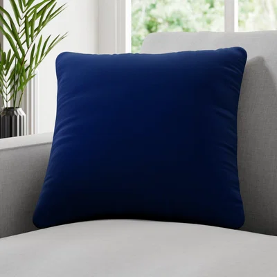 Dunelm Panama Plain Made to Measure Cushion Cover Panama Indigo