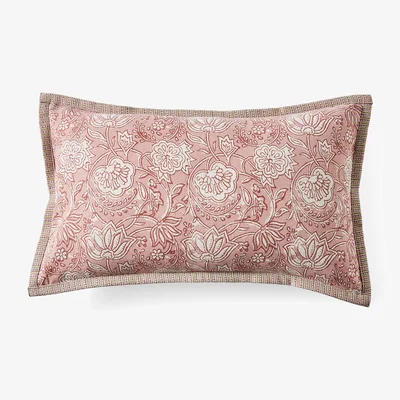 Dunelm Woodblock Floral Cushion Cover