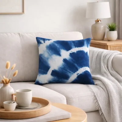 Dunelm Shabori Corner Tie Dye Square Cushion Cover