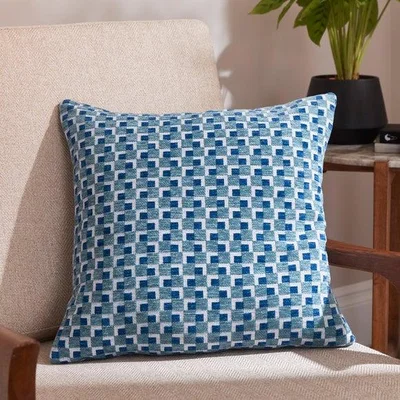 Dunelm Chenille Jaquard Square Cushion Cover