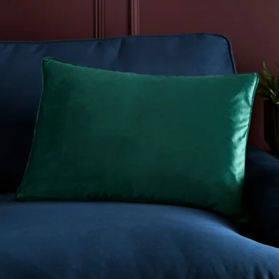 Dunelm Recycled Velour Rectangle Cushion Cover
