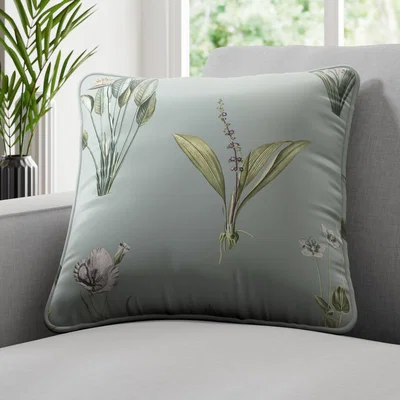 Dunelm Ava Made to Order Fire Retardant Cushion Cover Ava Chalk Blue