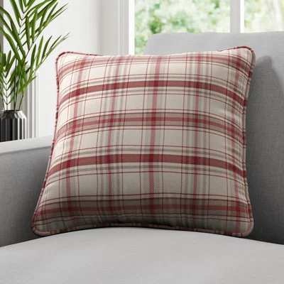 Dunelm Esk Made to Order Fire Retardant Cushion Cover Esk Bordeaux