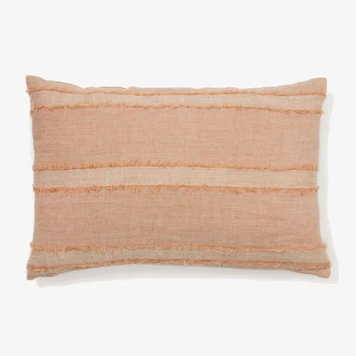 Kave Home Neris terracotta 100% linen cushion cover 40 x 60cm