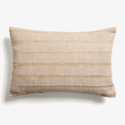 Kave Home Riena beige cotton and viscose cushion cover 40 x 60cm