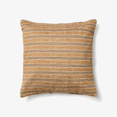 Kave Home Tavina 100% cotton cushion cover with brown embroidery 50 x 50cm