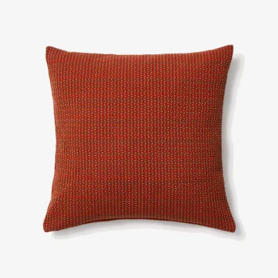Kave Home Nuval cushion cover in red structured fabric 50 x 50 cm