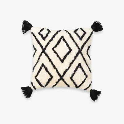 La Redoute CALI Fluffy Geometric Cotton Cushion Cover