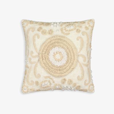 La Redoute Corfou Embroidered 100% Cotton Cushion Cover