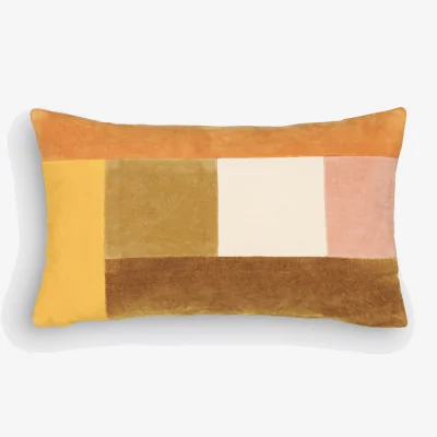 La Redoute Tadeo Rectangular 100% Cotton Velvet Cushion Cover