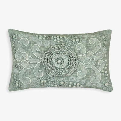 La Redoute Corfou Embroidered 100% Cotton Cushion Cover