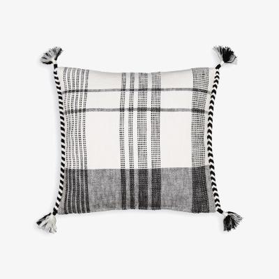 La Redoute Parfeti 45 x 45cm Woven Check 100% Cotton Cushion Cover