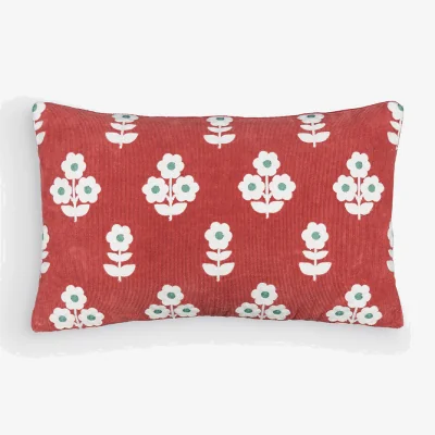 La Redoute Malanis Rectangular Embroidered Cushion Cover