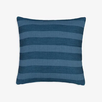 La Redoute Aloes Striped Tone on Tone 100% Cotton Cushion Cover