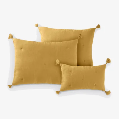 La Redoute Kulma Quilted Cushion Cover in Cotton Muslin