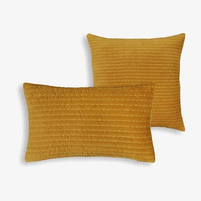 La Redoute Tivoli Velvet Kantha Pillow Cover