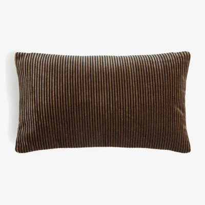 La Redoute Manoki Striped Velvet Rectangular Cushion Cover