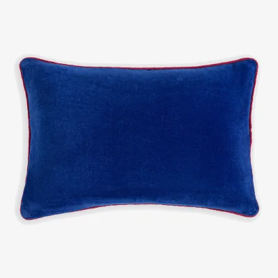 La Redoute Gusali Two-Tone Velour Rectangular Cushion Cover 60x40cm
