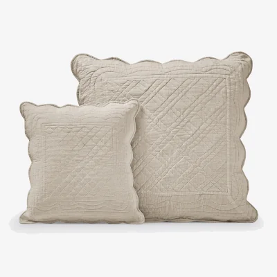 La Redoute Scenario Quilted 100% Cotton Cushion Cover