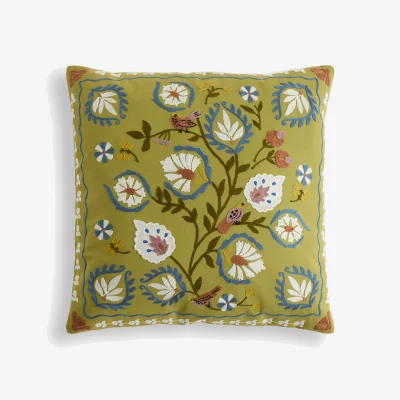 La Redoute Jolaine Square Cushion Cover in Embroidered Cotton