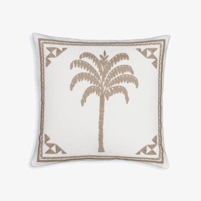 La Redoute Siwa 45 x 45cm Embroidered Linen & Cotton Cushion Cover