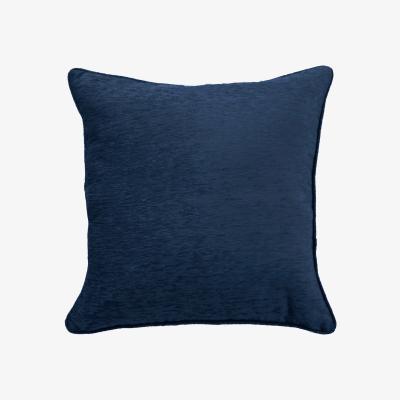 La Redoute Chenille Navy Filled Cushion 44x44cm