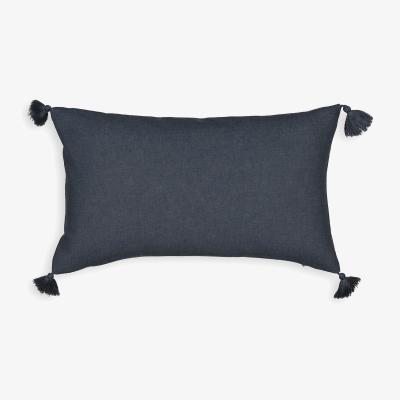 La Redoute Lincot Rectangular Tassel Linen & Cotton Cushion Cover