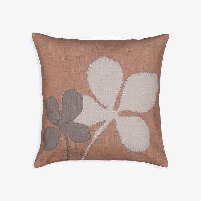 La Redoute Soham 45 x 45cm Foliage 100% Linen Cushion Cover