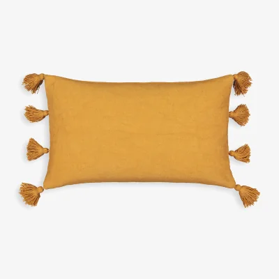 La Redoute Odun Tassell Rectangular Cotton Cushion Cover