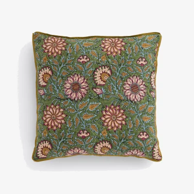 La Redoute Shandira Block Print Cotton Cushion Cover