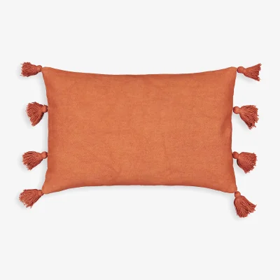La Redoute Odun Tassell Rectangular Cotton Cushion Cover