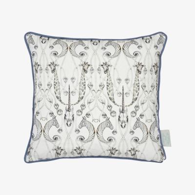 La Redoute Le Chateau Des Animaux Print Natural Filled Cushion 43x43cm