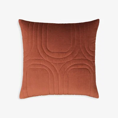 La Redoute Honorine Square 100% Cotton Velvet Cushion Cover
