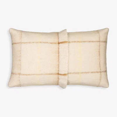 La Redoute Sarna Fringed Mohair Rectangular Cushion Cover