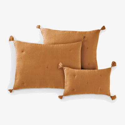 La Redoute Kulma Quilted Cushion Cover in Cotton Muslin