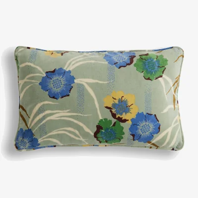 La Redoute Mowan Printed Cotton Velour Rectangular Cushion Cover 50x30cm