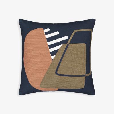 La Redoute Ricochet Abstract 100% Cotton Cushion Cover