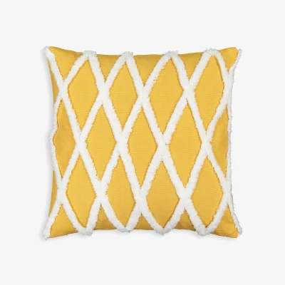 La Redoute Gotland Tufted Geometric Cotton Cushion Cover