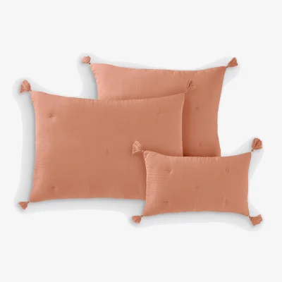 La Redoute Kulma Quilted Cushion Cover in Cotton Muslin