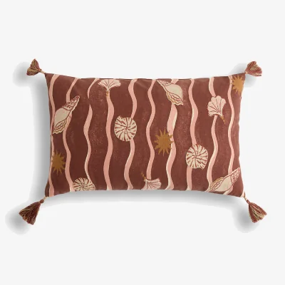 La Redoute Kiana Rectangular Cushion Cover in Cotton, 50 X 30cm
