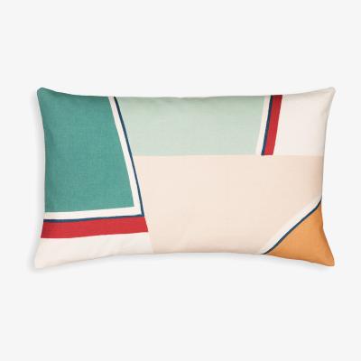 La Redoute Bergen Geometric Colourful 100% Cotton Rectangular Cushion Cover