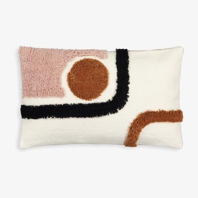 La Redoute Joan Retro Tufted Rectangular Cotton Cushion Cover